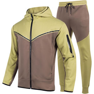 Ensemble survêtement en molleton pour homme de qualité supérieure pour l'hiver, veste à capuche et pantalon de survêtement, broderie personnalisée et impression de logo pris en charge - Product Image 1