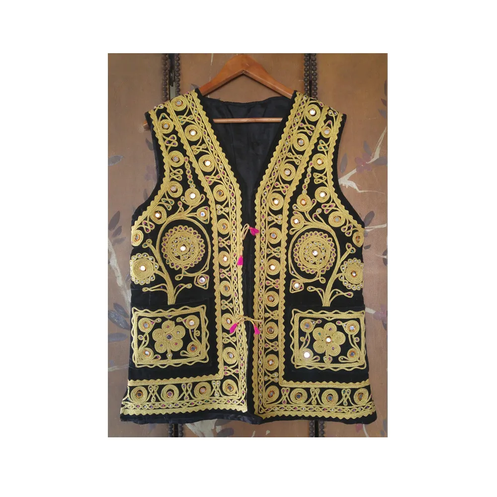 Afghani Party & Wedding Waistcoat for men best quality men fashion afghan style embroidery waist coat