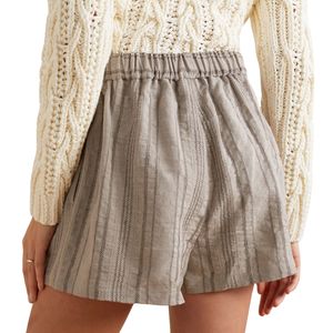 Shorts de sport décontractés élégants pour femmes, taille mi-haute, coupe régulière, tissu Oxford, respirant, séchage rapide, tendance, à porter tous les jours - Product Image 3