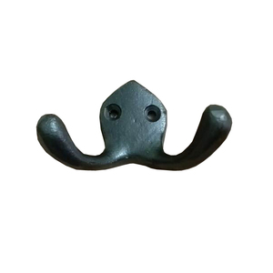 Antique Double Hanging <b>Cast</b> <b>Iron</b> Wall Mounted Heavy-Duty <b>Coat</b> <b>Hook</b> Brass <b>Coat</b> Rack Door Bathroom-Direct Manufacturer Low Price - Product Image 1