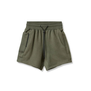 Venta al por mayor ropa deportiva informal con logotipo personalizado 100% algodón pantalones cortos de cintura media lavado de moda antiarrugas poliéster Spandex servicio OEM - Product Image 3