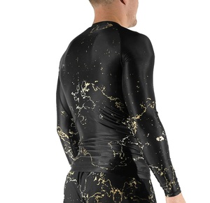 Camiseta ajustada de manga larga personalizada Gym Muscle Fit Rash Guard para hombres - Product Image 4