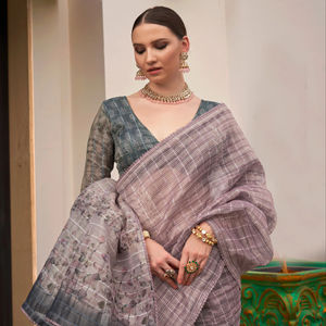 Nouvelle Collection de Vêtements Ethniques Saree en Soie pour Femme Mariage et Fête Saree de Mariée à Prix Abordable - Product Image 4