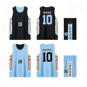 Uniformes de Baloncesto Personalizados con Logotipo, Antibacterianos, 100% Poliéster, Sin Mangas, Color Personalizado, Nombre del Equipo para Adultos - Product Image 6