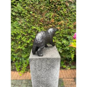 Sculpture de chat en bronze décorative, accessoires de jardin, décoration extérieure pour la maison, figurine et ornement de chat vintage - Product Image 4
