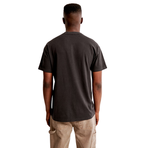 T-shirt surdimensionné en coton hip-hop vintage graphique personnalisé pour hommes tissu en jersey Logo avant et couleur personnalisée - Product Image 4