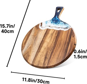 Planche à découper en bois de résine colorée pour l'exportation de coupe de fromage vendant le produit de l'Inde en quantité en vrac - Product Image 3