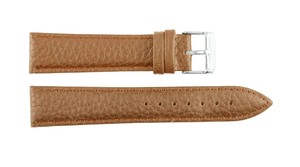 Bracelets de montre intelligente unisexes 205 en cuir véritable marron clair de luxe, classiques, en acier inoxydable, réglables, souples et étanches - Product Image 5