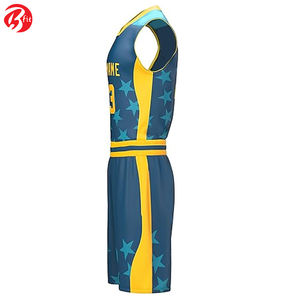 Venta al por mayor más nuevo estilo Bsci poliéster ropa deportiva sin mangas baloncesto uniforme duradero ropa deportiva entrenamiento baloncesto conjunto - Product Image 2