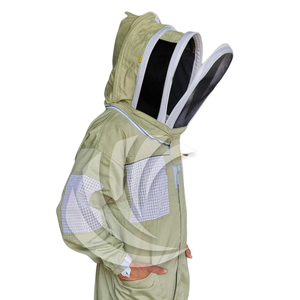 ชุดเลี้ยงผึ้งแบบกึ่งระบายอากาศคุณภาพดีที่สุด พร้อมผ้าคลุมหน้าแบบกลม ชุดคลุมแบบโปรโมชั่น พร้อมคุณสมบัติความปลอดภัยและการป้องกัน - Product Image 4