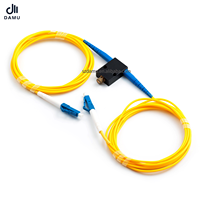 DAMU LC UPC In-Line Mechanical Variable Optical Attenuator SMF-28e 9/125um 0-60dB Dapat Diatur 1310/1550nm Modul Jaringan FTTH