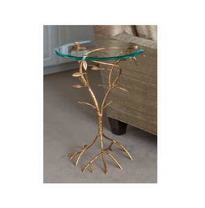 โต๊ะกาแฟโลหะโบราณสำหรับตกแต่งห้องนั่งเล่นสไตล์วินเทจทำจากโลหะดีไซน์ไม่เหมือนใคร - Product Image 1