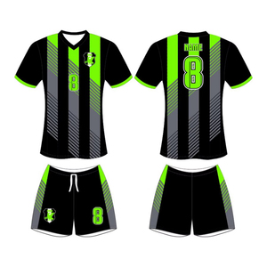 Ensemble d'uniformes de football respirants 100% tissu polyester uniforme sublimé garçons tenue de football short haut équipe porte un service OEM - Product Image 5