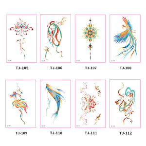 สติกเกอร์รอยสักชั่วคราวสีทองเมทัลลิกสำหรับผู้หญิงแฟชั่น - Product Image 2