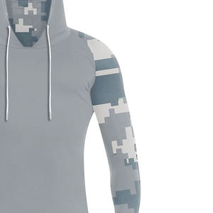 Camisa de Pesca con Capucha de Manga Larga con Camuflaje Gris para Hombre, Protección Solar UPF 50, Anti UV, Secado Rápido, Transpirable, Ropa Deportiva para Pesca al Aire Libre para Adultos - Product Image 4