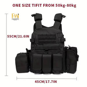 Gilet d'équipement de style de vêtements de sécurité 100% polyester gilet tactique respirant pour hommes de meilleure qualité avec marque privée - Product Image 5