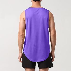 Débardeur personnalisé pour hommes, sublimation intégrale, sans manches, pour la course à pied, la gym, l'entraînement, vêtements de sport - Product Image 2