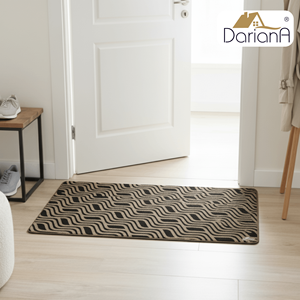 Modern WAVE Polyester Floor <b>Mat</b> Non <b>Slip</b> Washable Rug 70x120cm OEKO-TEX Certified Waterproof Pet Friendly Dariana - Product Image 1