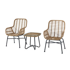 Baril de salle à manger sans bras chaises <span class=keywords><strong>vintage</strong></span> en <span class=keywords><strong>métal</strong></span> et style colonial <span class=keywords><strong>fauteuil</strong></span> en bois baignoire chaise en <span class=keywords><strong>rotin</strong></span> - Product Image 6