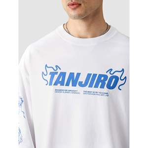T-shirt Tanjiro au design élégant et solide, manches longues, 100% coton jersey, plusieurs variantes disponibles - 200g 220g 280g, impression sérigraphique - Product Image 2