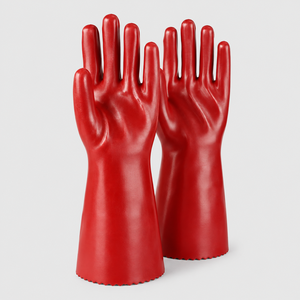 Gants en PVC enduit durable, gants de travail à revêtement robuste, gants confortables à prise en main en tissu, matière antidérapante pour la manipulation sécurisée - Product Image 3