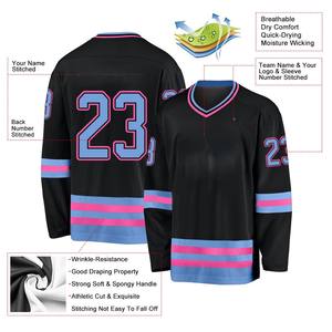 Jersey de hockey sobre hielo personalizado sublimación personalizada jugadores profesionales al por mayor para hombres de secado rápido transpirable de alta calidad - Product Image 3
