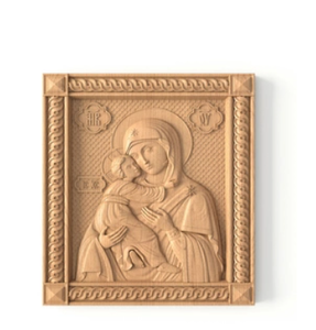 Elementos tallados Onlay aplique marco arquitectónico gran puerta de altar de madera calada con una cruz - Product Image 2