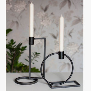 Nuevo último candelabro de Metal para fiestas y la mejor calidad en diferentes formas de 2 piezas para decoración navideña con acabado negro - Product Image 1