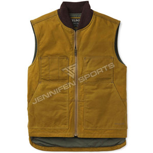 Chaleco Nuevo para Hombre, 100% Algodón, Tela de Lona, Multibolsillos, para Pesca, Caza, Senderismo, Táctico, Multiusos, con Logotipo Personalizado - Product Image 1