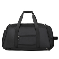 Sac de sport multifonctionnel en nylon imperméable avec logo personnalisé, 30-40L, pour hommes et femmes, idéal pour le fitness et les voyages, fermeture éclair, vente chaude