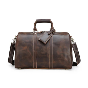 กระเป๋าเดินทางหนังแท้แบบสั่งทำพิเศษสำหรับผู้ชาย รุ่น Weekender สุดหรู - Product Image 1