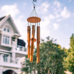 Proveedor de Vietnam, carillón de viento colgante de bambú de lujo personalizado para interiores y exteriores, hogar, Hotel, restaurante, decoración de adorno de jardín - Product Image 6