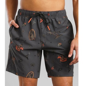 Personalizado de los hombres 100% algodón Jogger Pantalones de alta calidad de la impresión de la pantalla Real Tree Boxer Sweats Pantalones cortos de doble cintura Sólido Exportación BD - Product Image 6