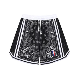 Vêtements de basket-ball Shorts en maille Basket-ball pour hommes Sublimation d'été Stretch Dtg Printing 100% Polyester 5 pouces Entrejambe personnalisé - Product Image 1