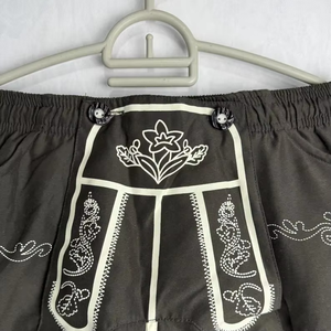 Real <b>Leather</b> Lederhosen German Trachten Bavarian Traditional Oktoberfest Men CUSTOMIZED <b>Short</b> Lederhose for Men's - Product Image 4