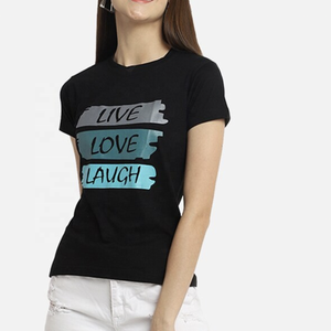 T-shirt de style décontracté pour femmes de tous les jours avec un design solide simple à encolure ronde et une construction légère et respirante Service OEM - Product Image 2