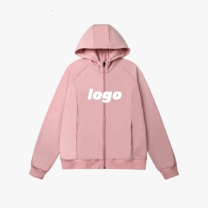 Sweat à capuche personnalisable avec logo, coupe et couture, impression sérigraphique, patch délavé, streetwear, fabricants de pulls pour femmes - Product Image 1