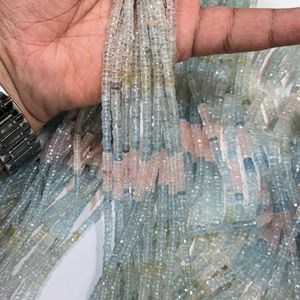 Cuentas Facetadas de Aguamarina y Morganita Natural de 4mm a 5.5mm, Alta Calidad, Más de 50 Años de Experiencia en la Fabricación de Joyas - Product Image 3