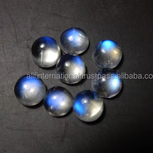 Catégorie de produit Cabochon bleu naturel de pierre de lune d'arc-en-ciel de feu 6x6MM pierre gemme ronde lâche - Product Image 1