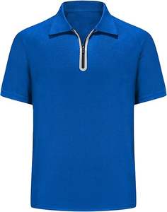 Polo de sport léger en coton à manches courtes pour homme, respirant et absorbant l'humidité, motif uni brodé, approvisionnement ODM - Product Image 6