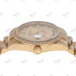 นาฬิกาเพชรมออิสซาไนต์สำหรับผู้ชายที่รักความหรูหราและความมั่นใจแวววาวแวววาวแวววาวทนทานและทันสมัย - Product Image 6