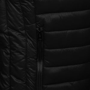 Veste sans manches dorée grande taille pour hommes adultes, couleur noire, col montant, fermeture éclair, tenue décontractée, hiver chaud, gilet bouffant - Product Image 5