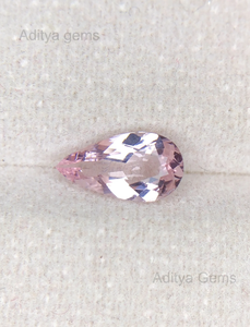 Jaipur ตัดอัญมณีสีชมพูลูกแพร์ทัวร์มาลีนธรรมชาติปรับเทียบขนาดได้ - Product Image 2