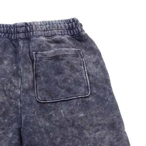 Shorts pour hommes Lavage à l'acide Short vieilli Street Wear French Terry Fleece Cotton Vintage Cotton Vêtements pour hommes Joggers - Product Image 5
