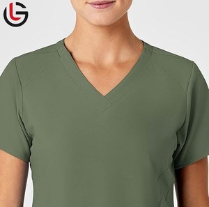 Uniformes de hospital Conjuntos de uniformes de enfermería Tops y pantalones Diseñado OEM Transpirable Personal médico Conjuntos de uniformes a precio barato - Product Image 3