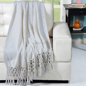 <b>Brown</b> Striped Handloom Woven <b>Throw</b> <b>Blanket</b> with Fringes Personalized Slub Textured Handloom <b>Throw</b> <b>Blanket</b> - Product Image 6