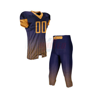 Uniformes Profesionales de Fútbol Americano, 100% Poliéster, Ligeros, Transpirables, Conjuntos de Manga Corta para Invierno, Logotipos de Patrocinadores Personalizados - Product Image 4