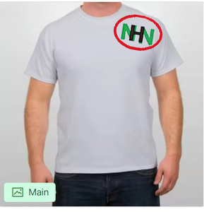 Camiseta lisa de algodón con cuello redondo para hombre, camisa de alta calidad con estampado personalizado de seda azul, Logo Oem, talla americana, venta al por mayor, 100 - Product Image 4