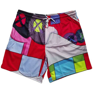 Pantalones Cortos de Baloncesto 100% Malla para Adultos, Precio al por Mayor, Estampados con Bordado 3D, Transpirables, de Secado Rápido, para Entrenamiento Deportivo - Product Image 3