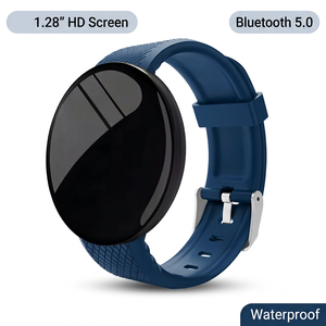 Montre connectée KR D18 unisexe, écran tactile rond de 36-40 mm, tracker de fitness, étanche IP67, montre connectée Bluetooth - Product Image 1